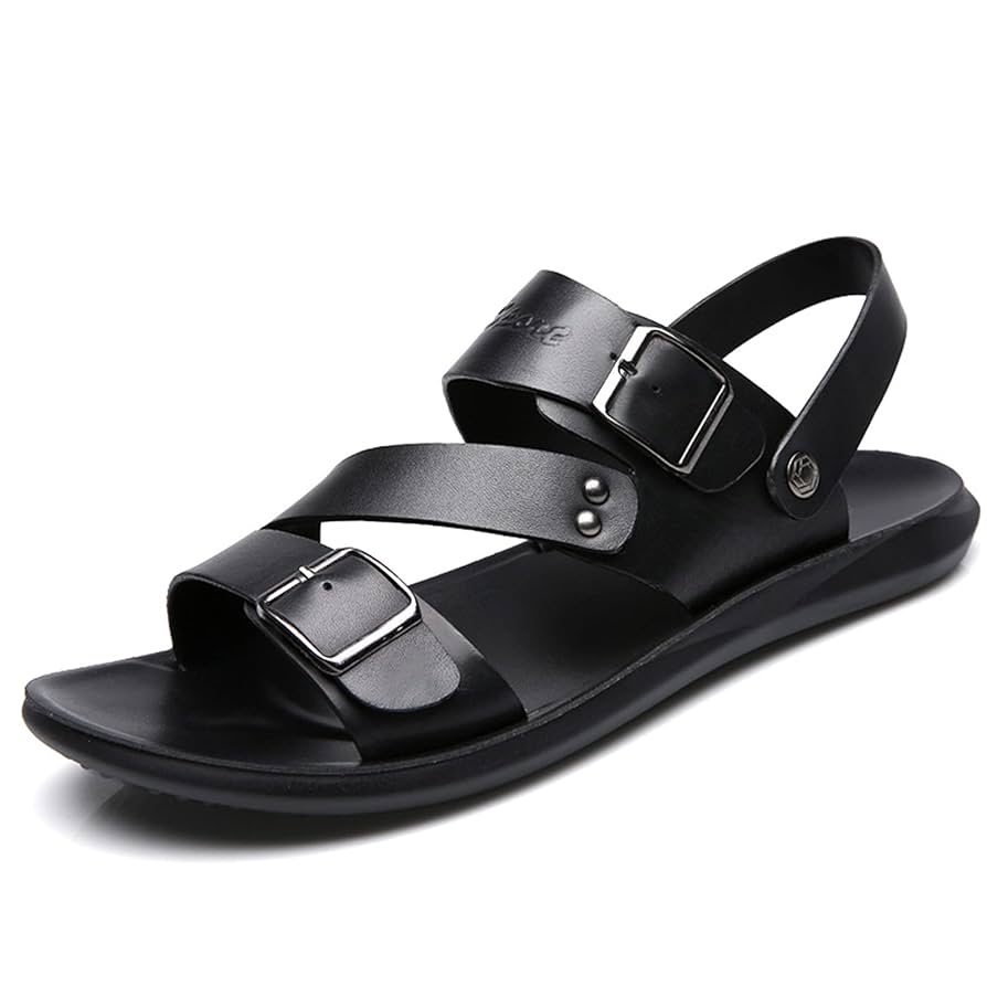 シューズ(男性用) CLUBHAUS My Own SlideSandals - Black Amazon.com: Wygwlg Men Closed Toe Sandals, Leather Genuine